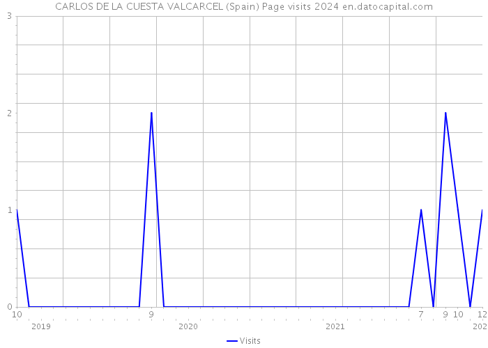 CARLOS DE LA CUESTA VALCARCEL (Spain) Page visits 2024 