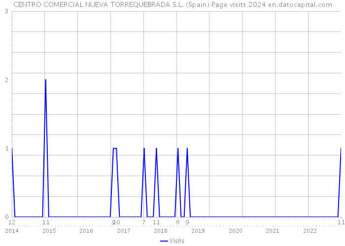 CENTRO COMERCIAL NUEVA TORREQUEBRADA S.L. (Spain) Page visits 2024 