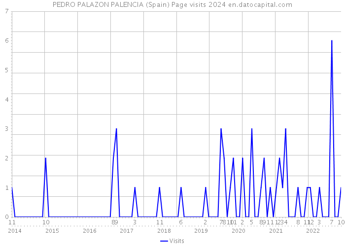 PEDRO PALAZON PALENCIA (Spain) Page visits 2024 