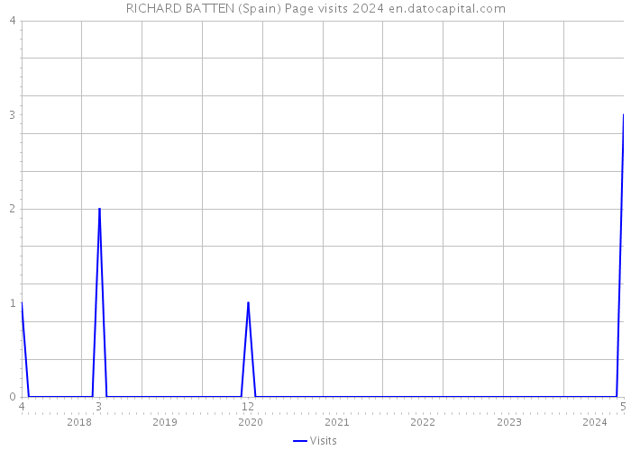 RICHARD BATTEN (Spain) Page visits 2024 