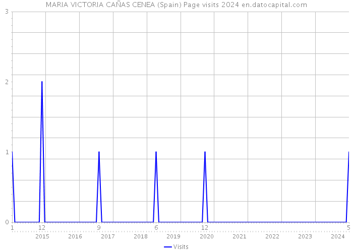 MARIA VICTORIA CAÑAS CENEA (Spain) Page visits 2024 