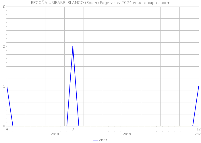BEGOÑA URIBARRI BLANCO (Spain) Page visits 2024 