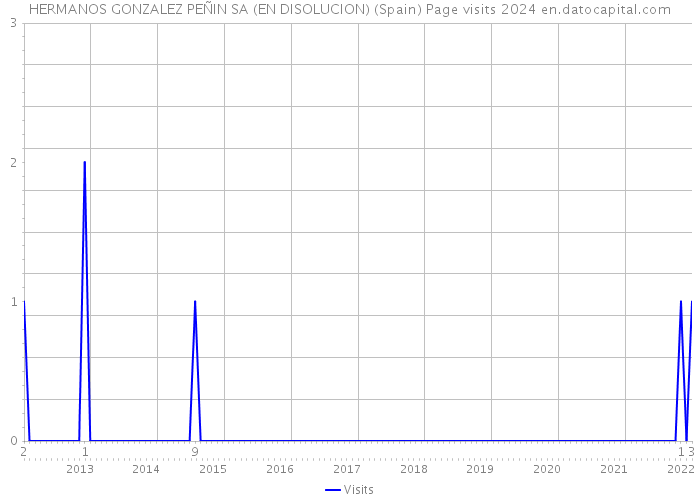 HERMANOS GONZALEZ PEÑIN SA (EN DISOLUCION) (Spain) Page visits 2024 