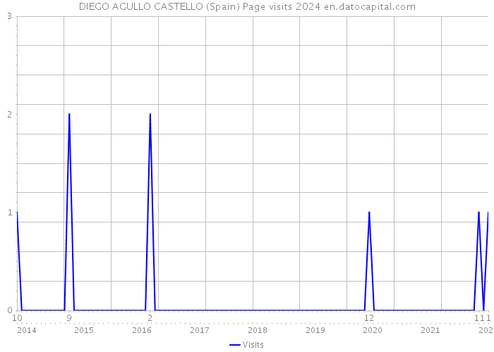 DIEGO AGULLO CASTELLO (Spain) Page visits 2024 