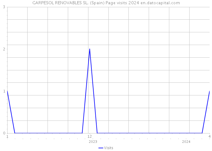 GARPESOL RENOVABLES SL. (Spain) Page visits 2024 