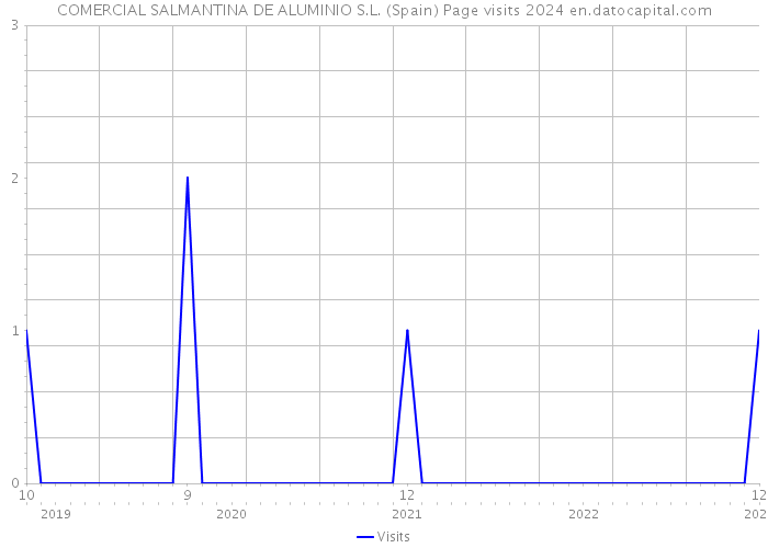 COMERCIAL SALMANTINA DE ALUMINIO S.L. (Spain) Page visits 2024 