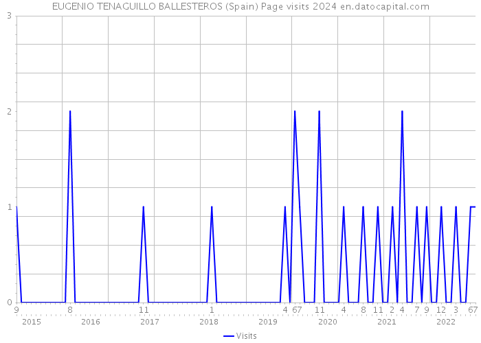 EUGENIO TENAGUILLO BALLESTEROS (Spain) Page visits 2024 