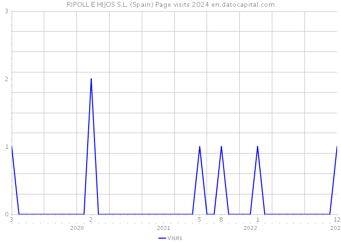 RIPOLL E HIJOS S.L. (Spain) Page visits 2024 