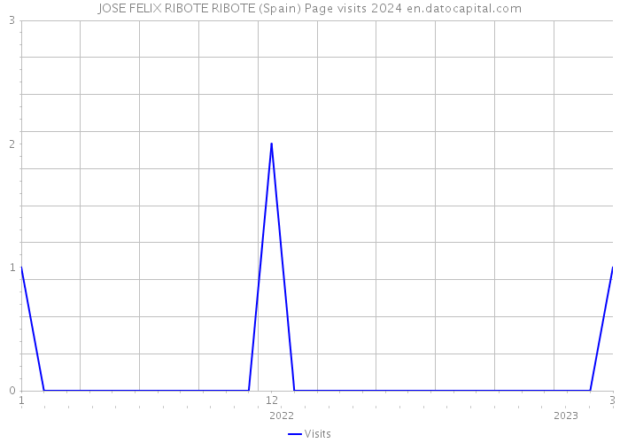 JOSE FELIX RIBOTE RIBOTE (Spain) Page visits 2024 