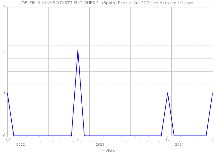 DELFIN & ALVARO DISTRIBUCIONES SL (Spain) Page visits 2024 