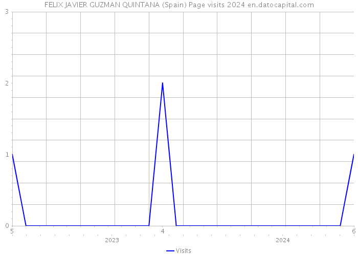 FELIX JAVIER GUZMAN QUINTANA (Spain) Page visits 2024 