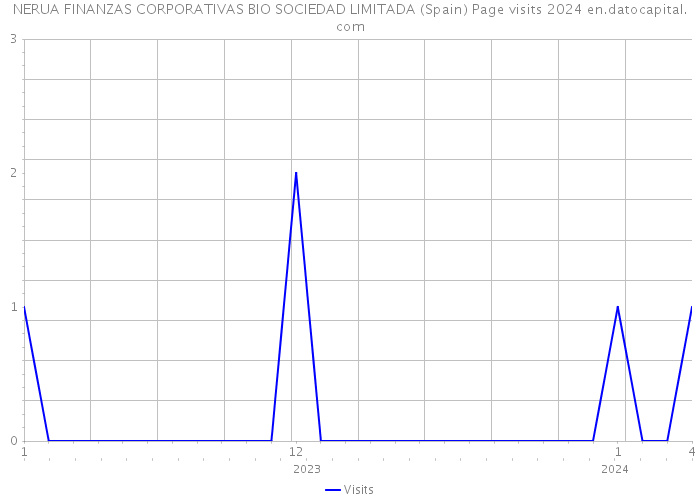 NERUA FINANZAS CORPORATIVAS BIO SOCIEDAD LIMITADA (Spain) Page visits 2024 