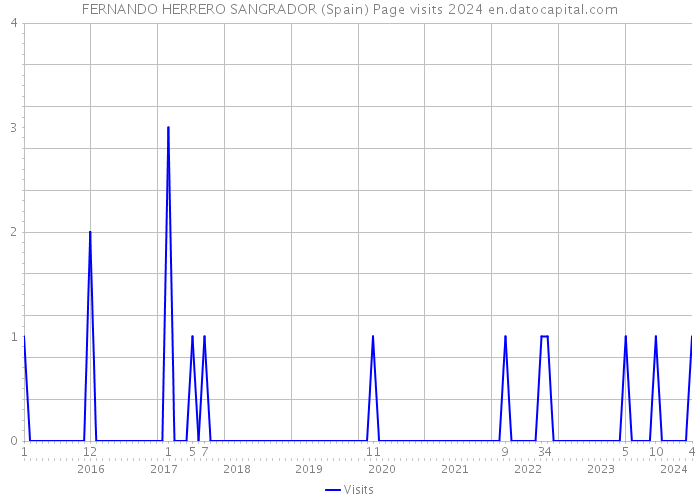 FERNANDO HERRERO SANGRADOR (Spain) Page visits 2024 