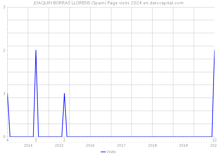 JOAQUIN BORRAS LLORENS (Spain) Page visits 2024 