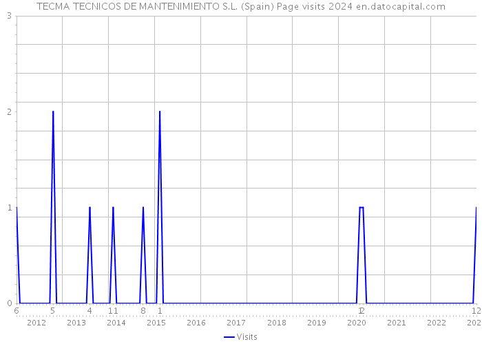TECMA TECNICOS DE MANTENIMIENTO S.L. (Spain) Page visits 2024 