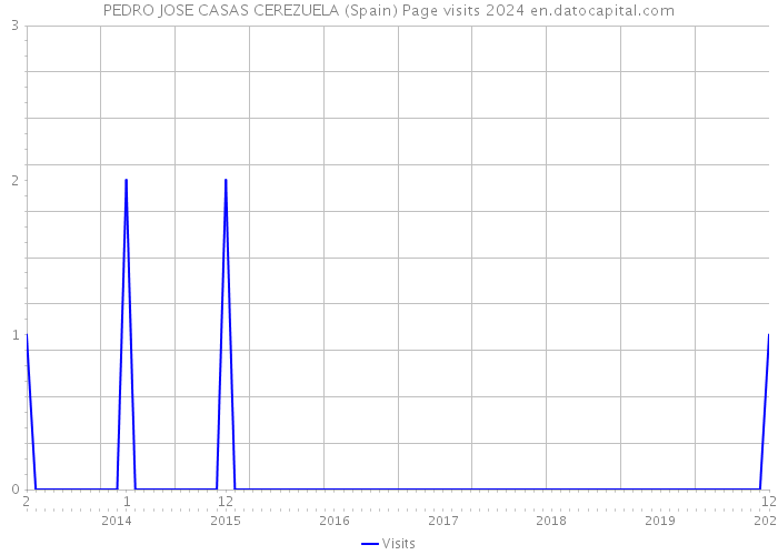 PEDRO JOSE CASAS CEREZUELA (Spain) Page visits 2024 