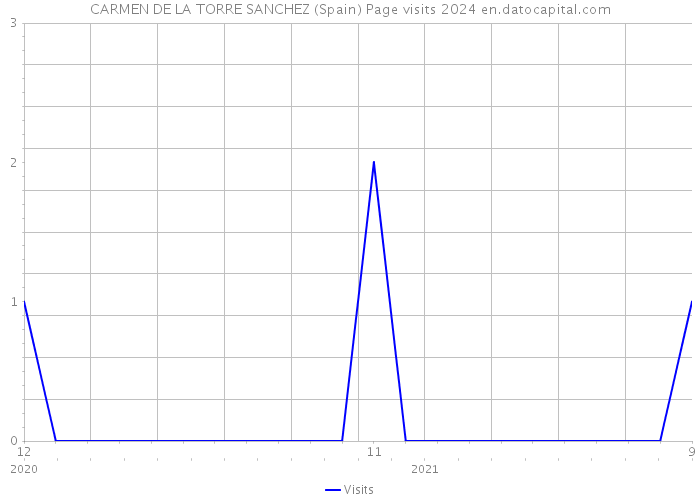 CARMEN DE LA TORRE SANCHEZ (Spain) Page visits 2024 
