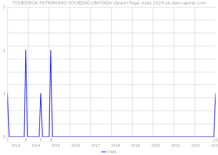 TOUESSROK PATRIMONIO SOCIEDAD LIMITADA (Spain) Page visits 2024 