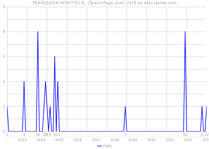 FRANQUICIA NOW YOU SL. (Spain) Page visits 2024 