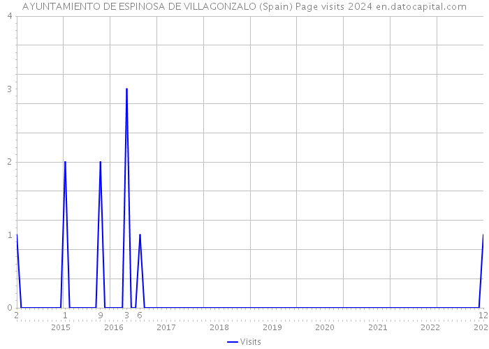 AYUNTAMIENTO DE ESPINOSA DE VILLAGONZALO (Spain) Page visits 2024 