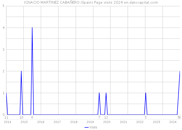 IGNACIO MARTINEZ CABAÑERO (Spain) Page visits 2024 