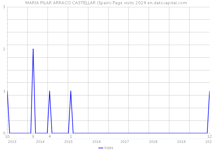 MARIA PILAR ARRACO CASTELLAR (Spain) Page visits 2024 