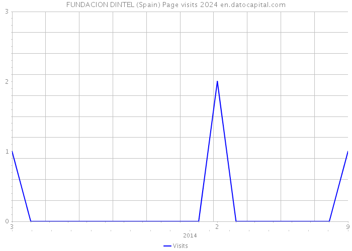 FUNDACION DINTEL (Spain) Page visits 2024 