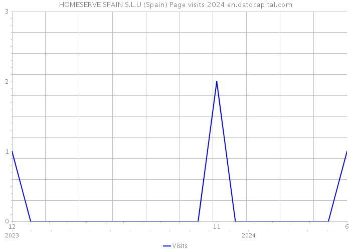 HOMESERVE SPAIN S.L.U (Spain) Page visits 2024 