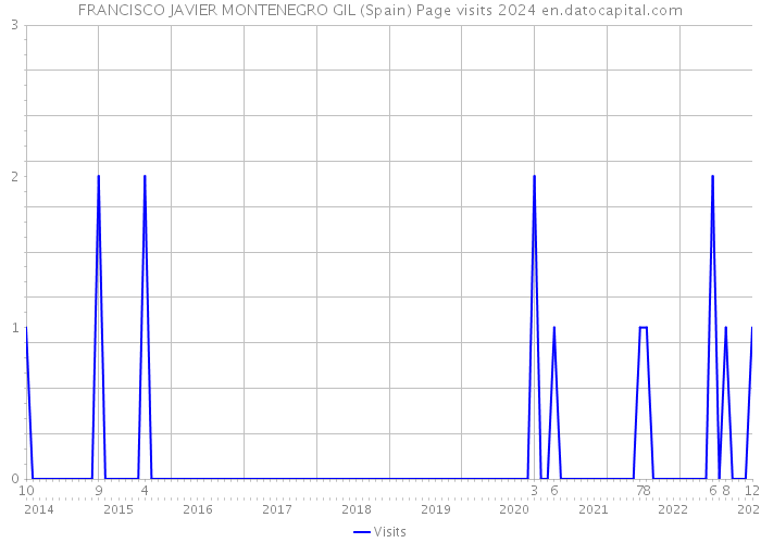 FRANCISCO JAVIER MONTENEGRO GIL (Spain) Page visits 2024 