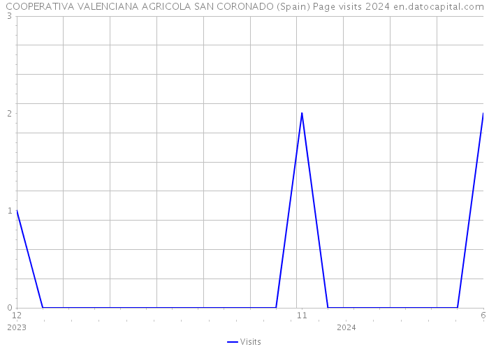 COOPERATIVA VALENCIANA AGRICOLA SAN CORONADO (Spain) Page visits 2024 