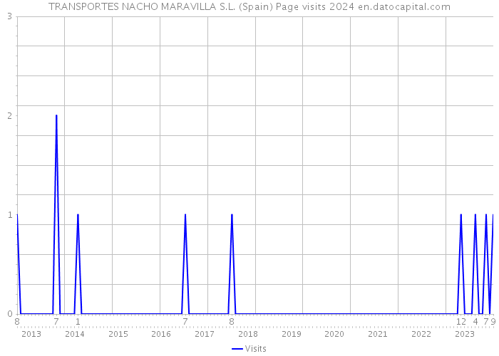 TRANSPORTES NACHO MARAVILLA S.L. (Spain) Page visits 2024 