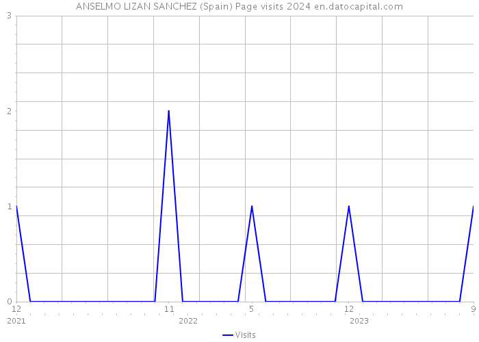 ANSELMO LIZAN SANCHEZ (Spain) Page visits 2024 