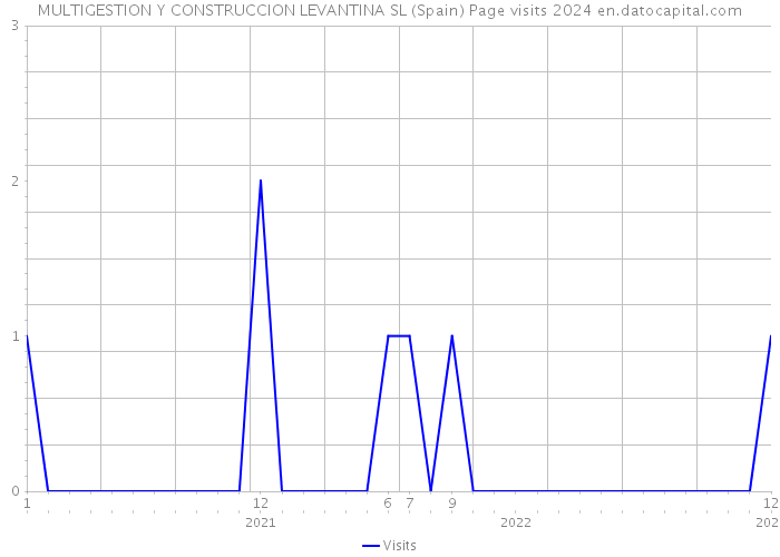 MULTIGESTION Y CONSTRUCCION LEVANTINA SL (Spain) Page visits 2024 