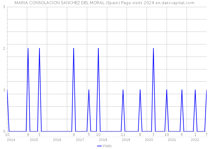 MARIA CONSOLACION SANCHEZ DEL MORAL (Spain) Page visits 2024 