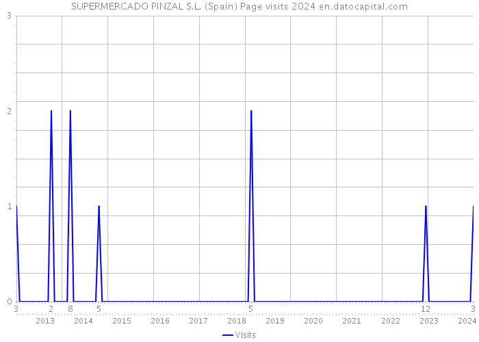 SUPERMERCADO PINZAL S.L. (Spain) Page visits 2024 