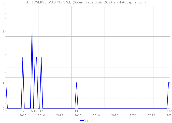 AUTOSERVEI MAS ROIG S.L. (Spain) Page visits 2024 