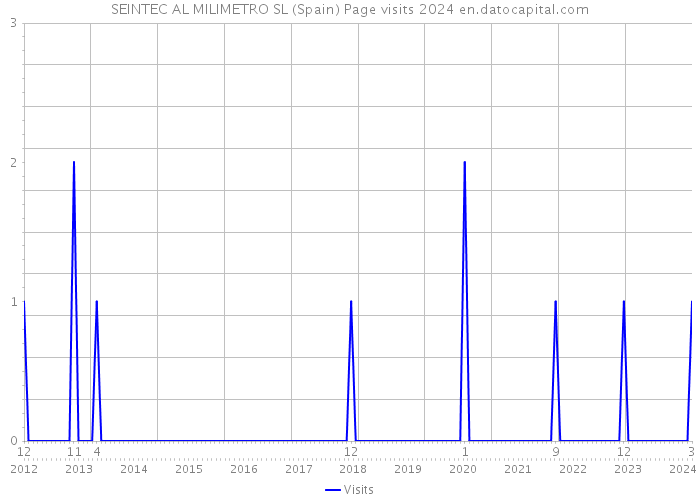 SEINTEC AL MILIMETRO SL (Spain) Page visits 2024 