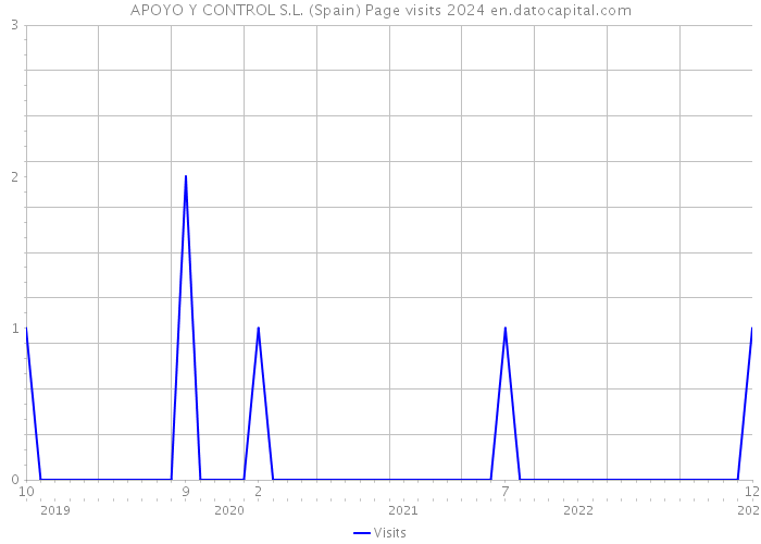 APOYO Y CONTROL S.L. (Spain) Page visits 2024 