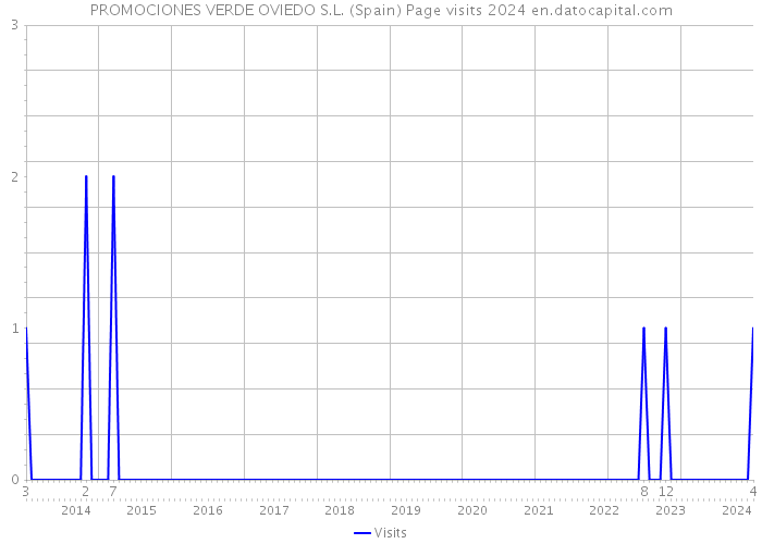 PROMOCIONES VERDE OVIEDO S.L. (Spain) Page visits 2024 