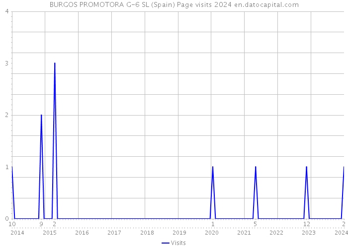 BURGOS PROMOTORA G-6 SL (Spain) Page visits 2024 