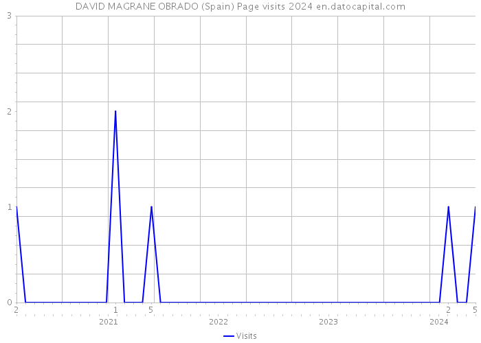 DAVID MAGRANE OBRADO (Spain) Page visits 2024 