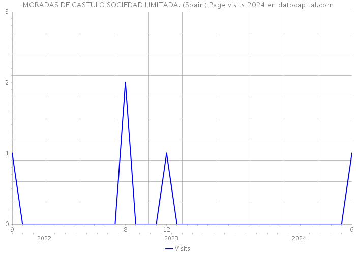 MORADAS DE CASTULO SOCIEDAD LIMITADA. (Spain) Page visits 2024 