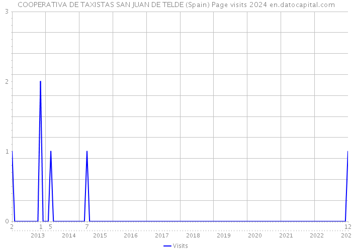 COOPERATIVA DE TAXISTAS SAN JUAN DE TELDE (Spain) Page visits 2024 