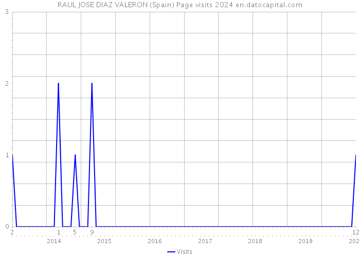 RAUL JOSE DIAZ VALERON (Spain) Page visits 2024 