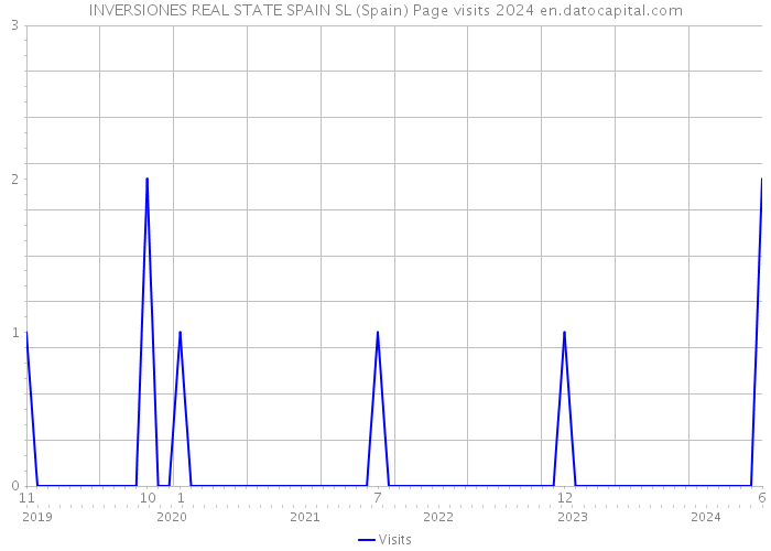INVERSIONES REAL STATE SPAIN SL (Spain) Page visits 2024 