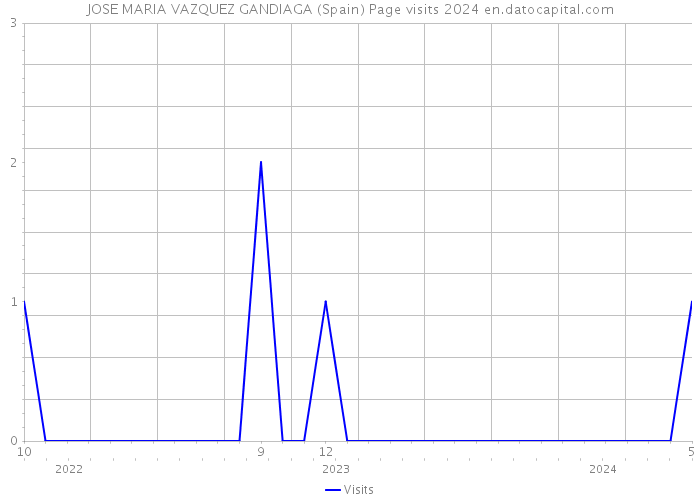 JOSE MARIA VAZQUEZ GANDIAGA (Spain) Page visits 2024 