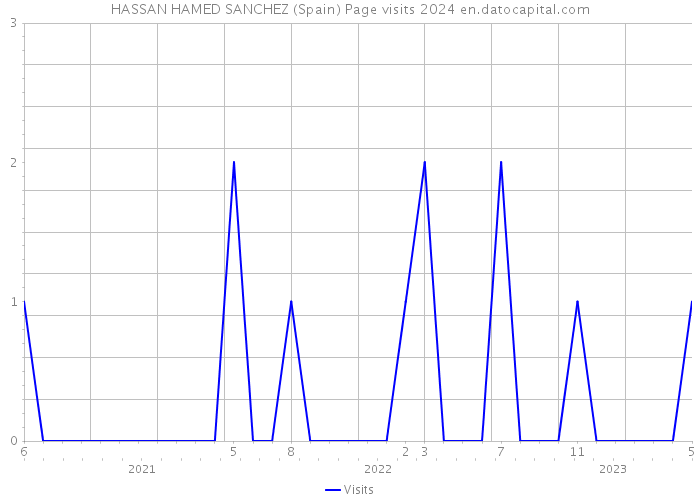 HASSAN HAMED SANCHEZ (Spain) Page visits 2024 