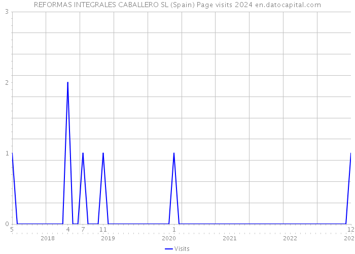 REFORMAS INTEGRALES CABALLERO SL (Spain) Page visits 2024 