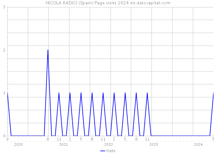 NICOLA RADICI (Spain) Page visits 2024 
