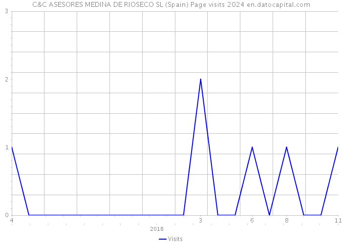 C&C ASESORES MEDINA DE RIOSECO SL (Spain) Page visits 2024 